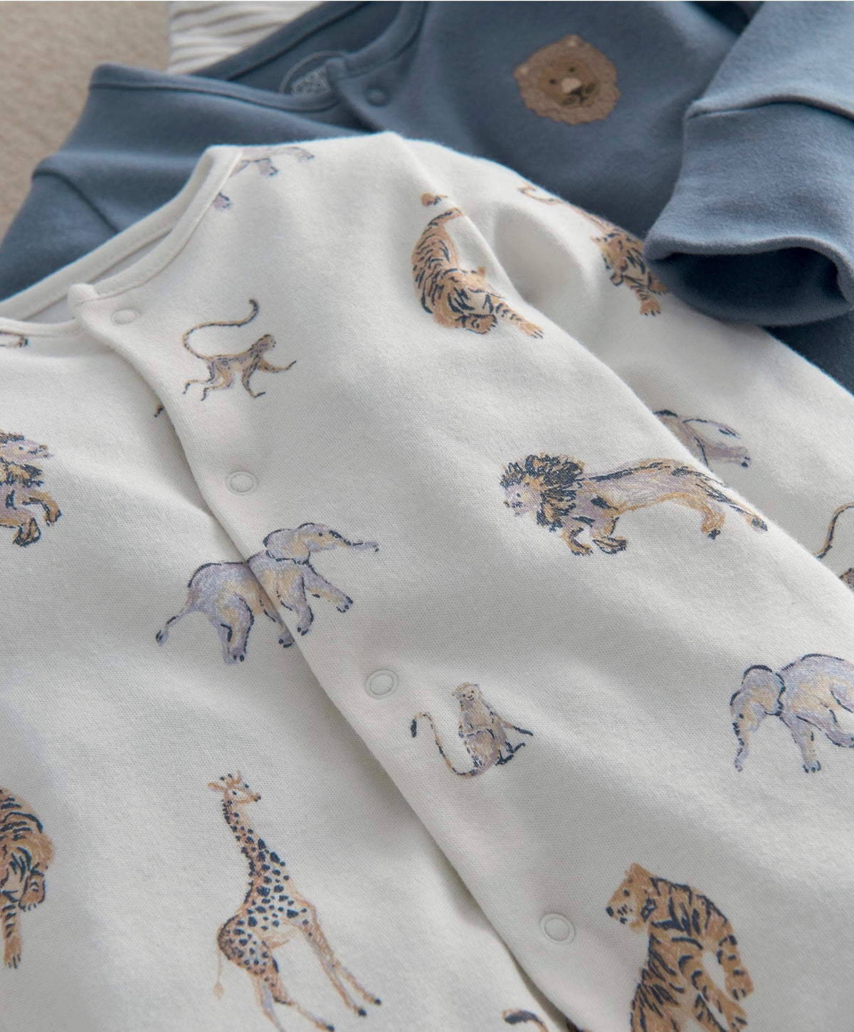 Safari Adventures Rompers (Pack of 3)