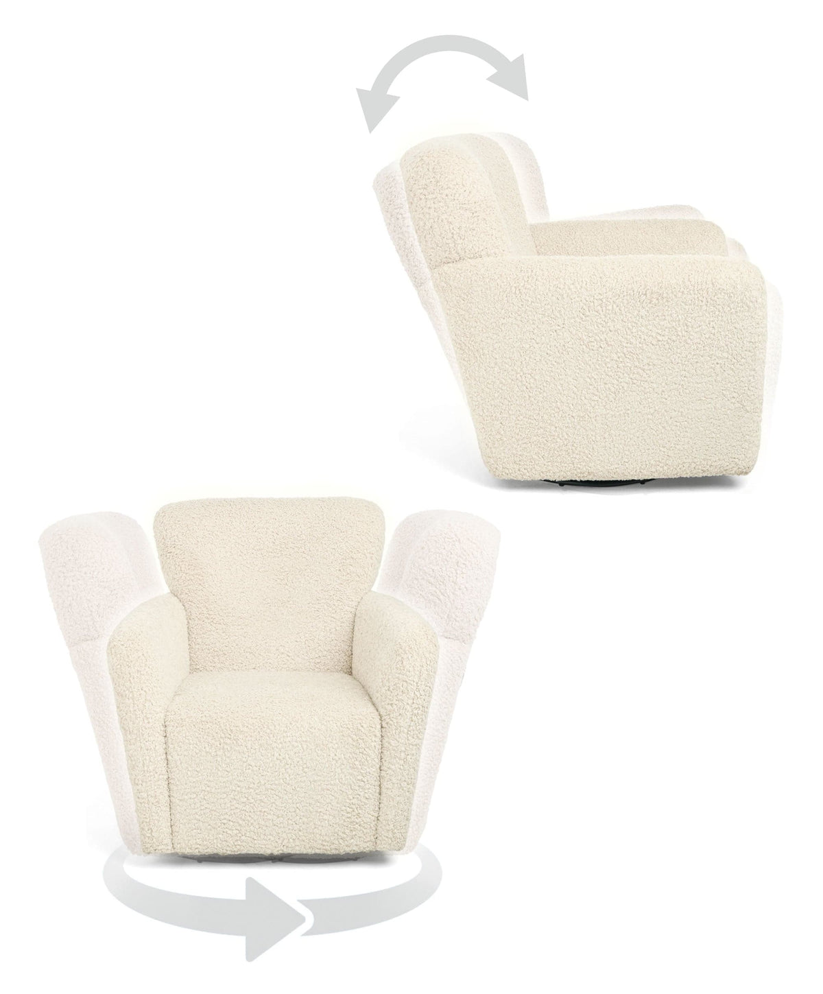 Settle Nursing Chair - Snow Teddy
