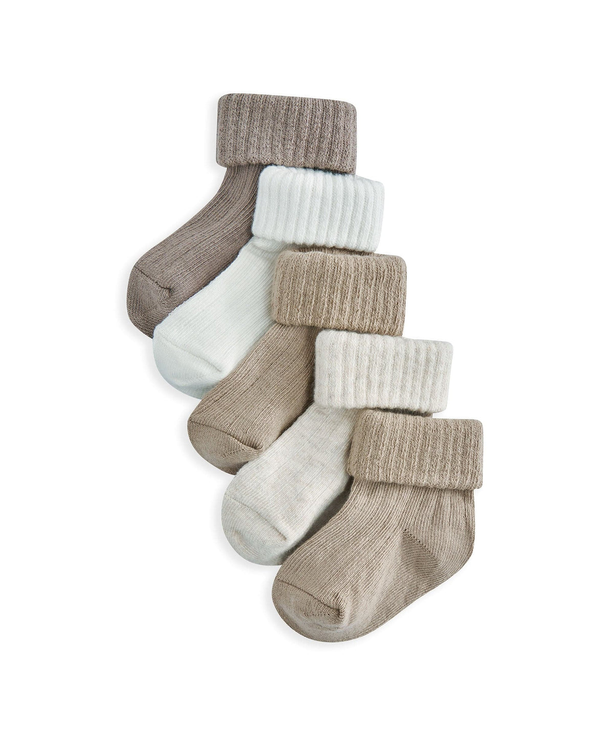 Sand Ribbed Socks (Pack of 5)
