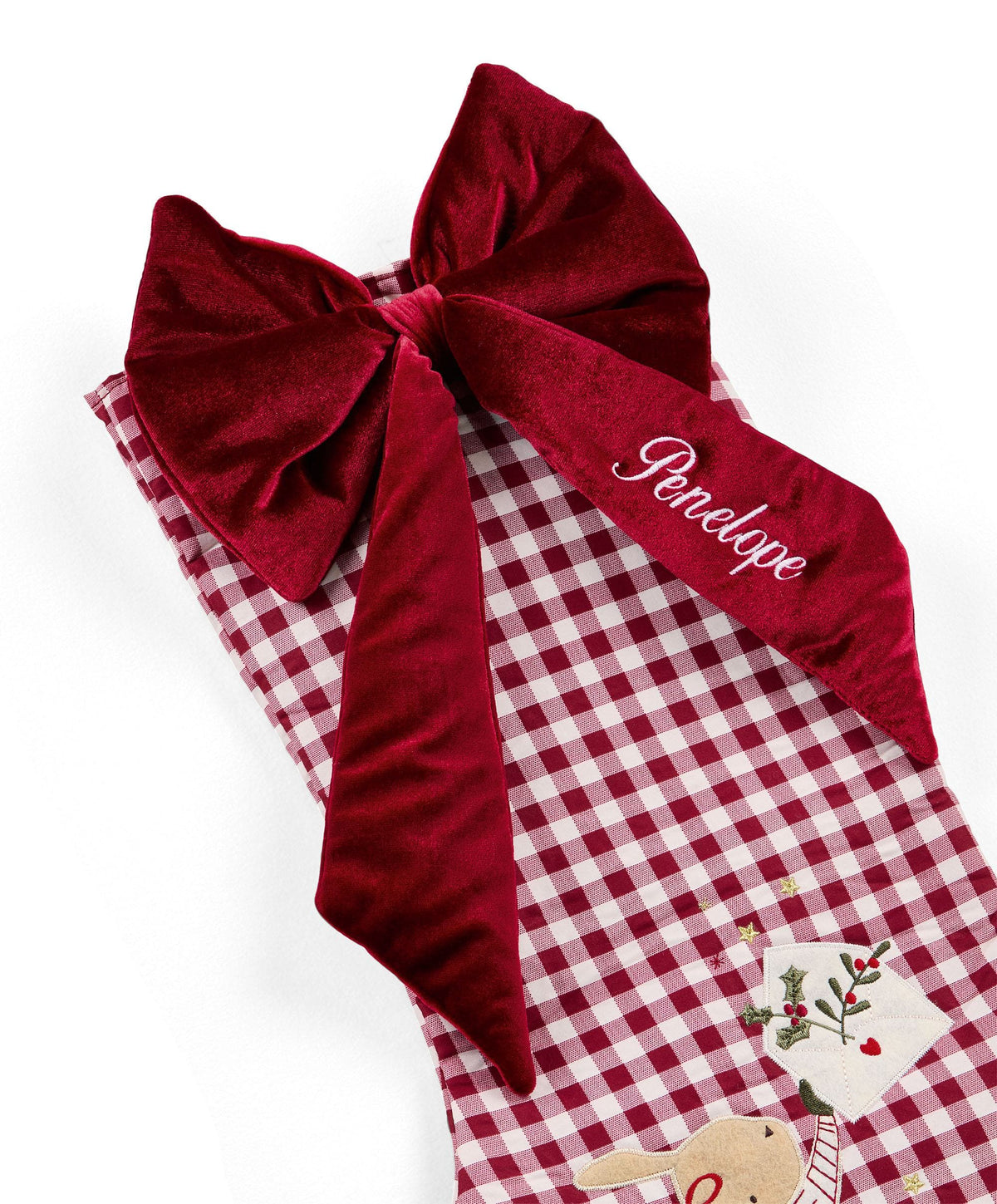 Large Christmas Stocking - Gingham