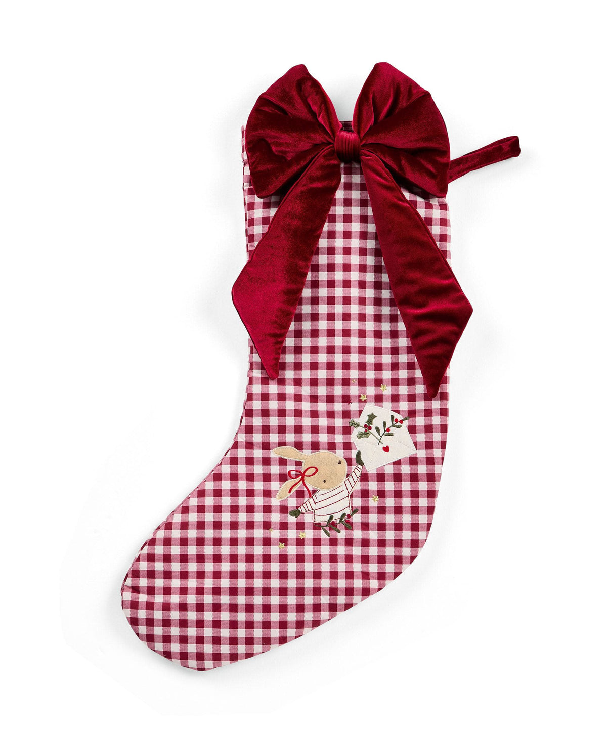 Large Christmas Stocking - Gingham
