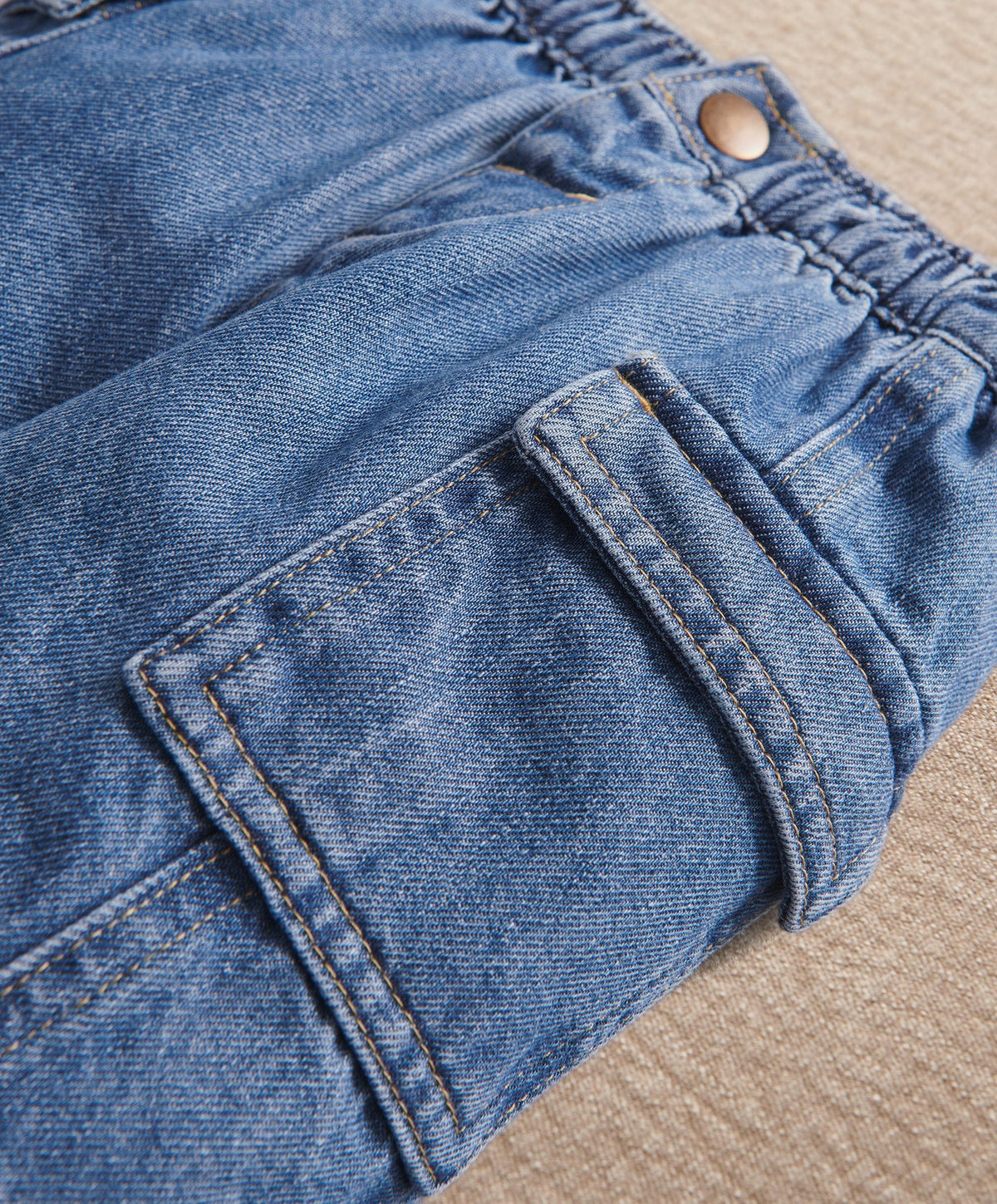 Blue Straight Leg Jeans