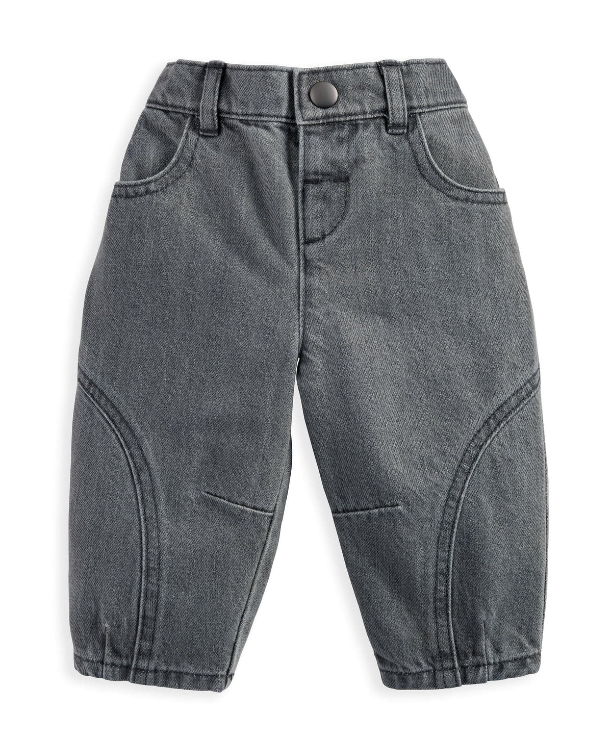 Charcoal Barrel Leg Jeans