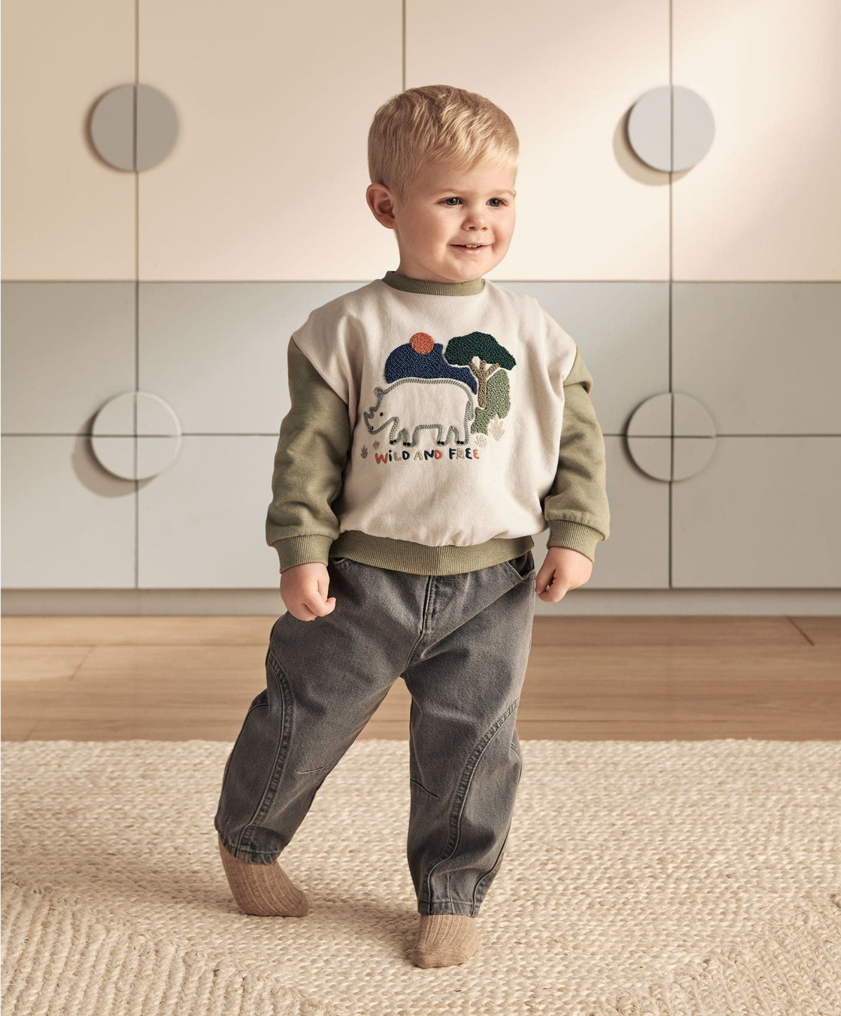 Charcoal Barrel Leg Jeans