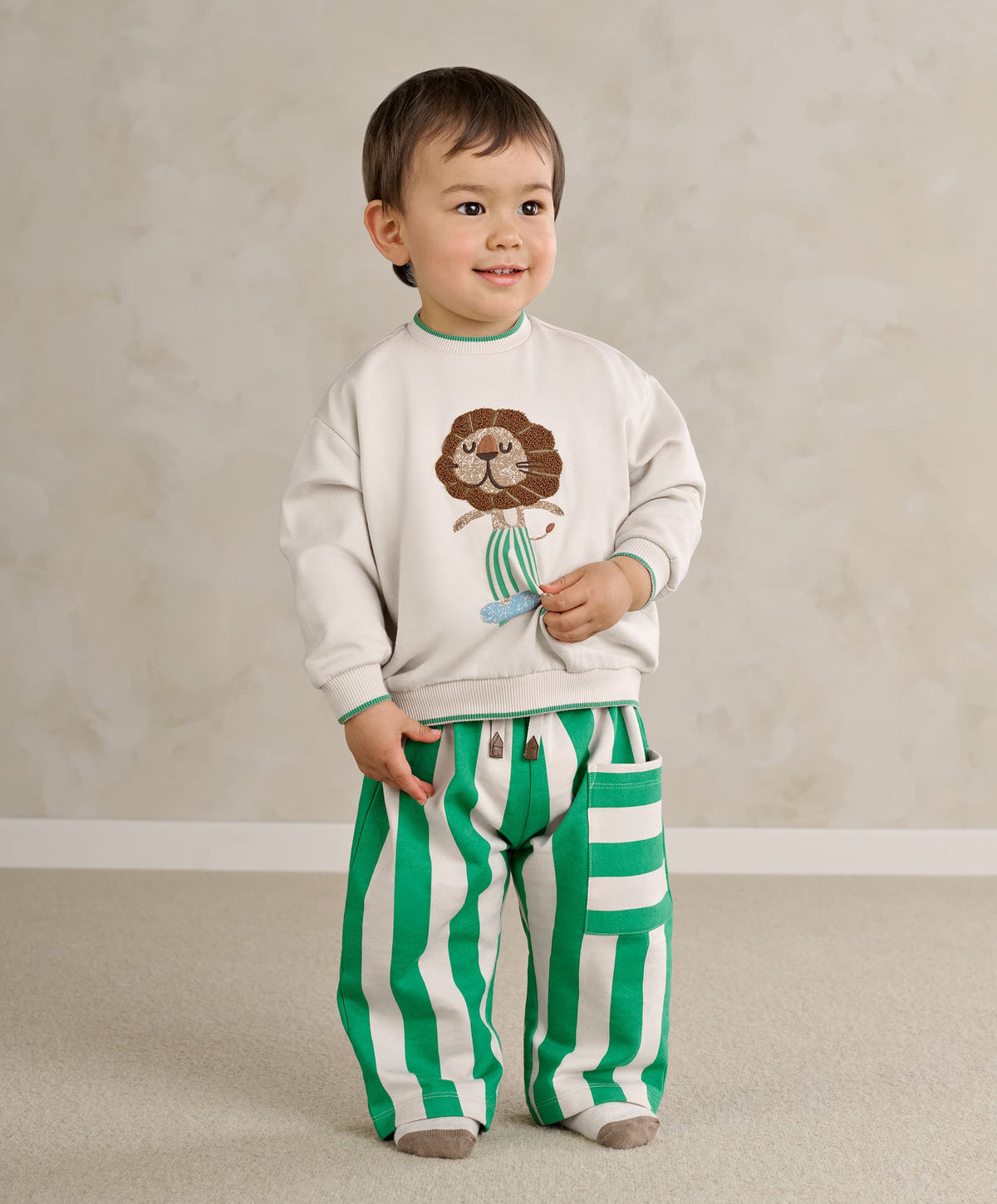 Green Stripe Trouser