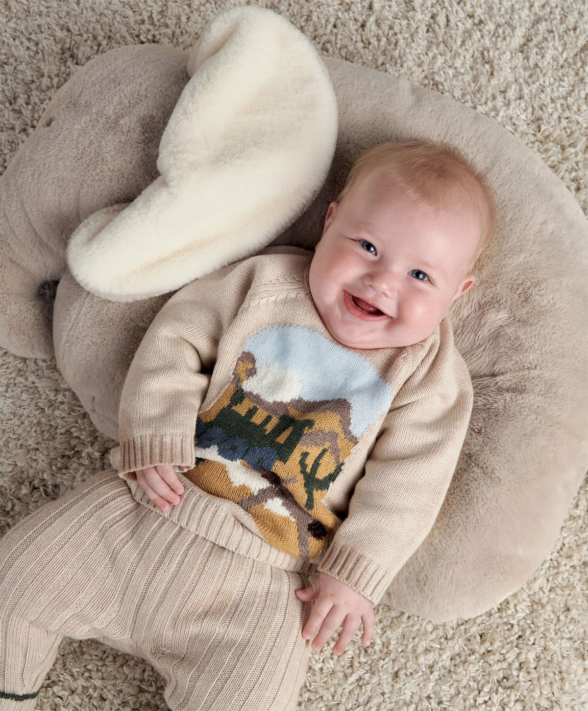Tummy Time Snugglerug - Elephant