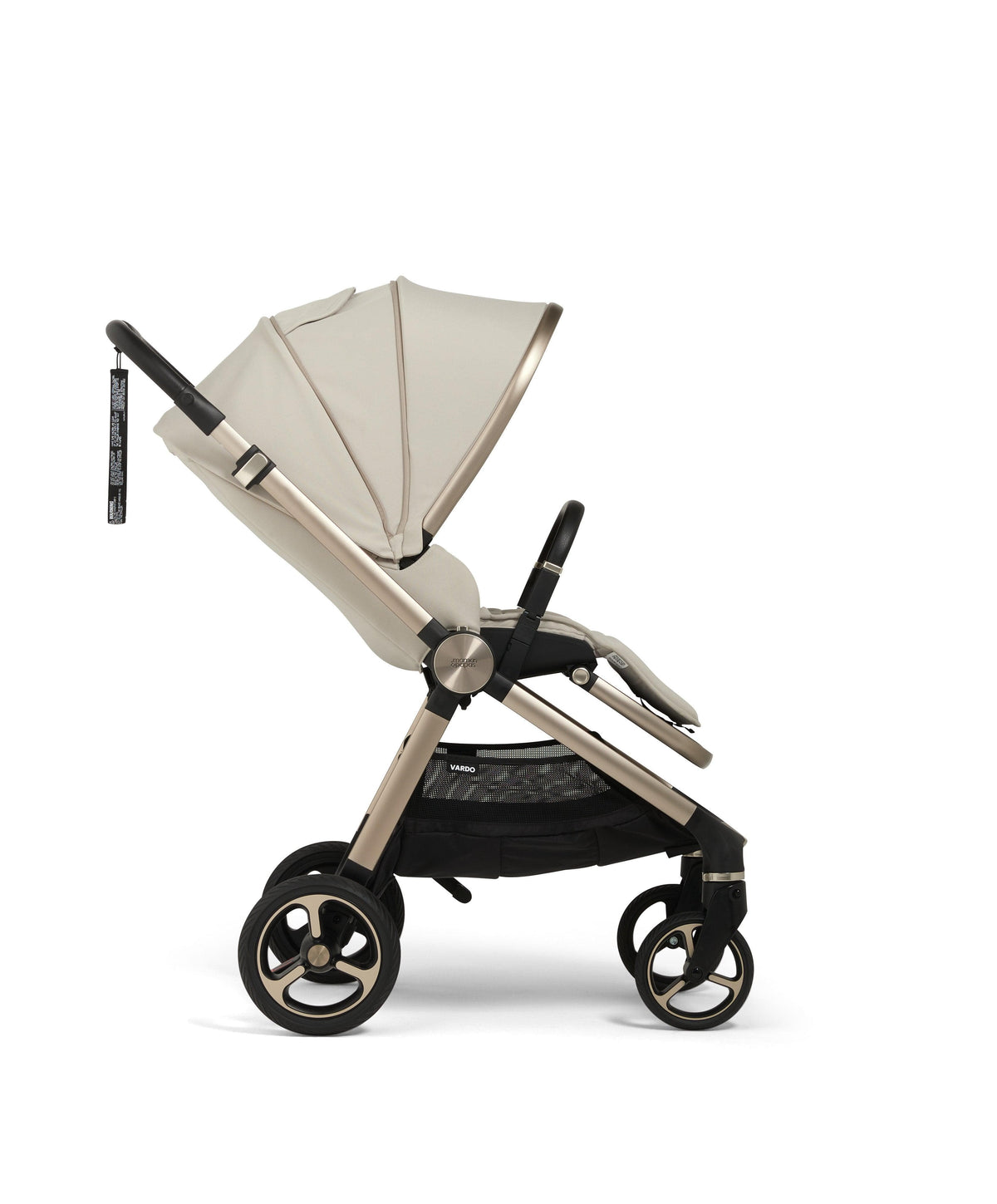Vardo Complete Pushchair Bundle with Cybex Cloud T i-Size Rotating Baby Car Seat & Base (9 Pieces) - Shell/Cozy Beige