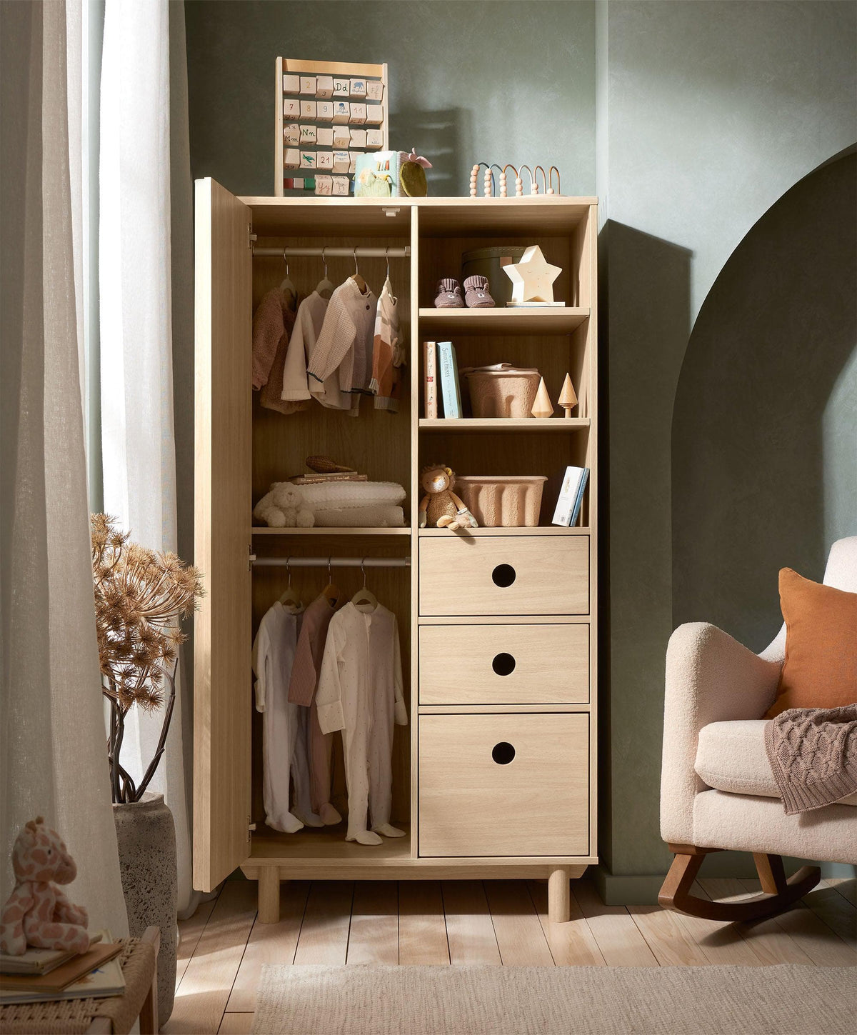 Oska Wardrobe - Oak