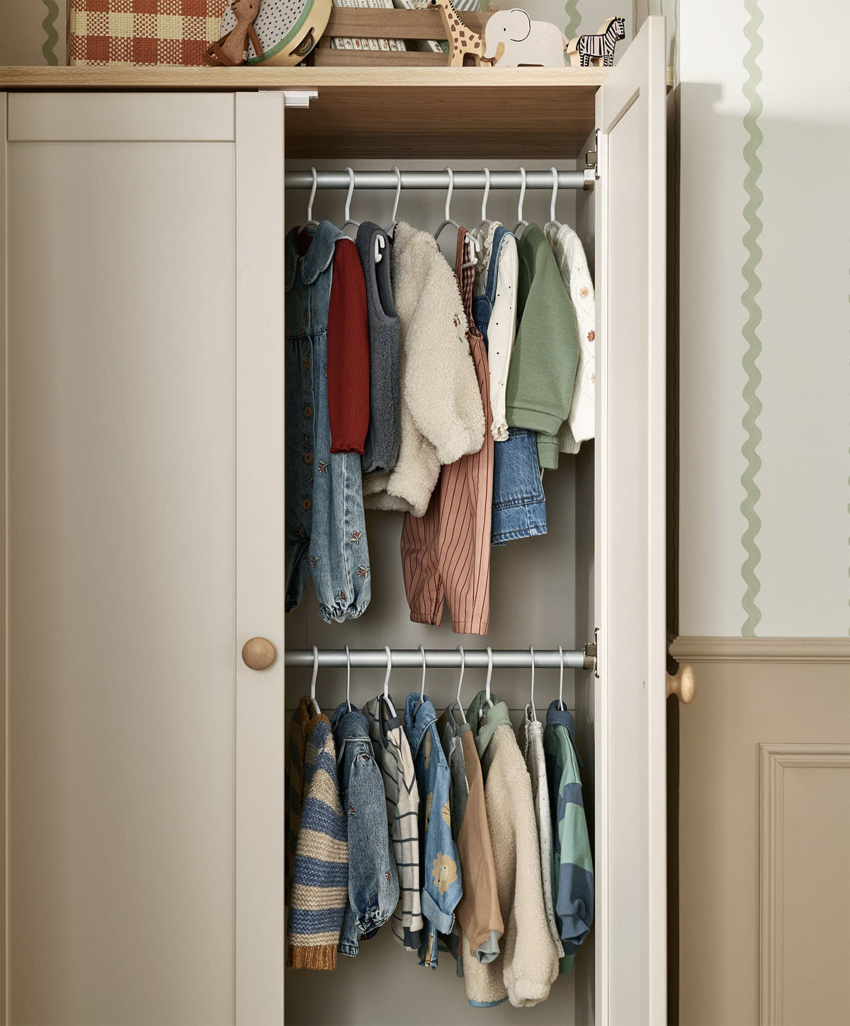 Wedmore Wardrobe - Cashmere/Oak
