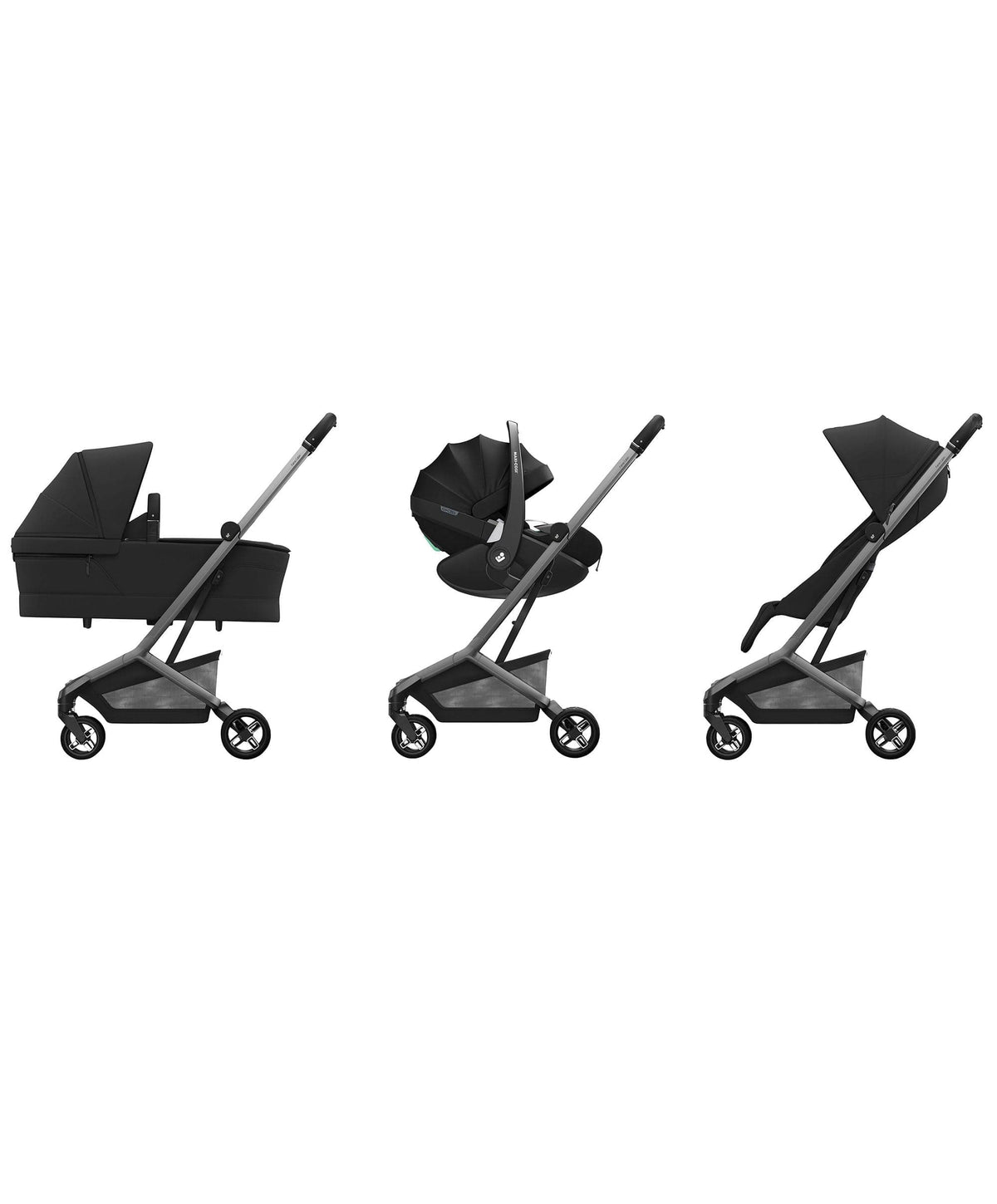 Maxi-Cosi Fame Cabin Pushchair & Raincover - Onyx Black