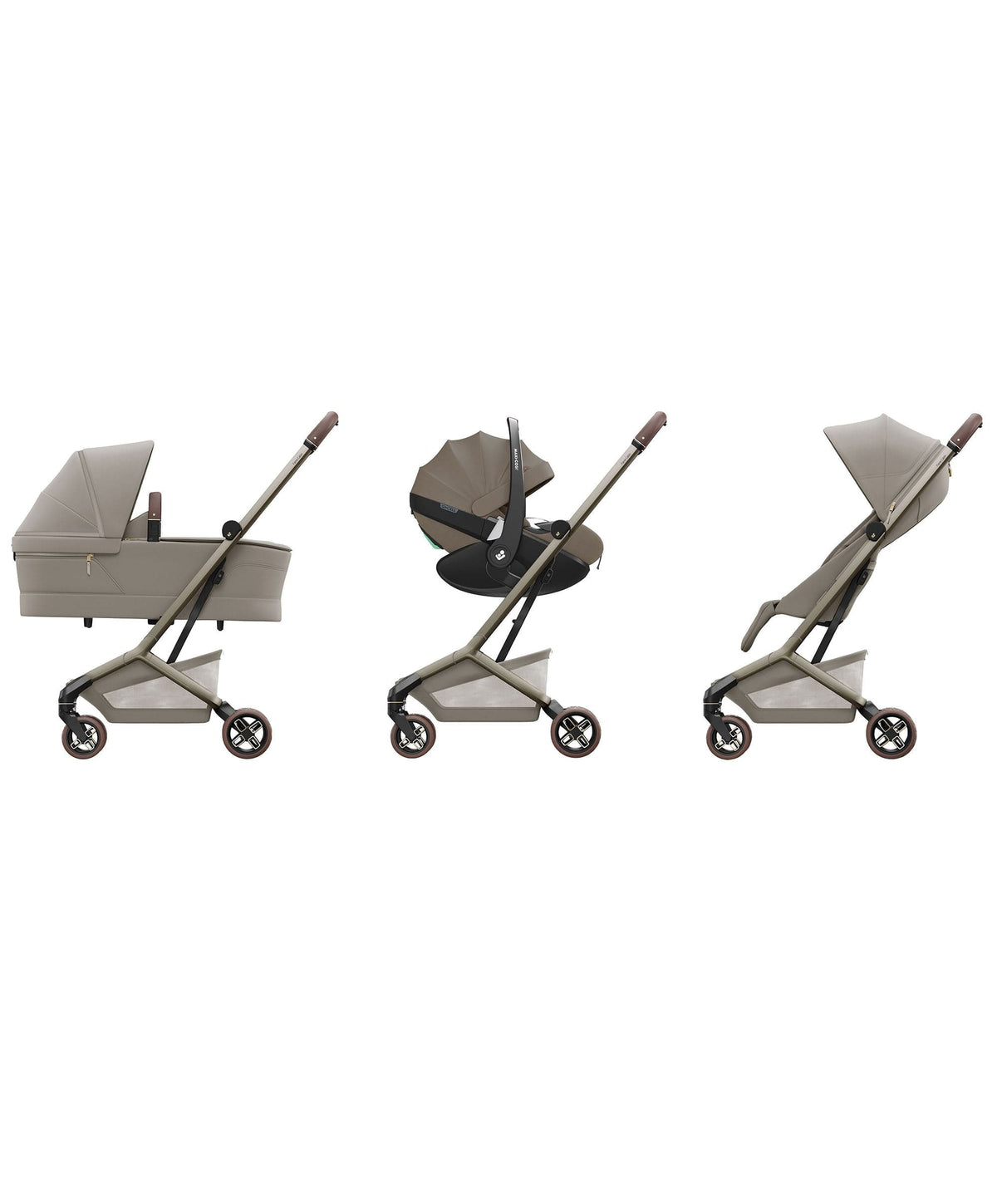 Maxi-Cosi Fame Cabin Pushchair With Carrycot & Raincover - Sapphire Sand