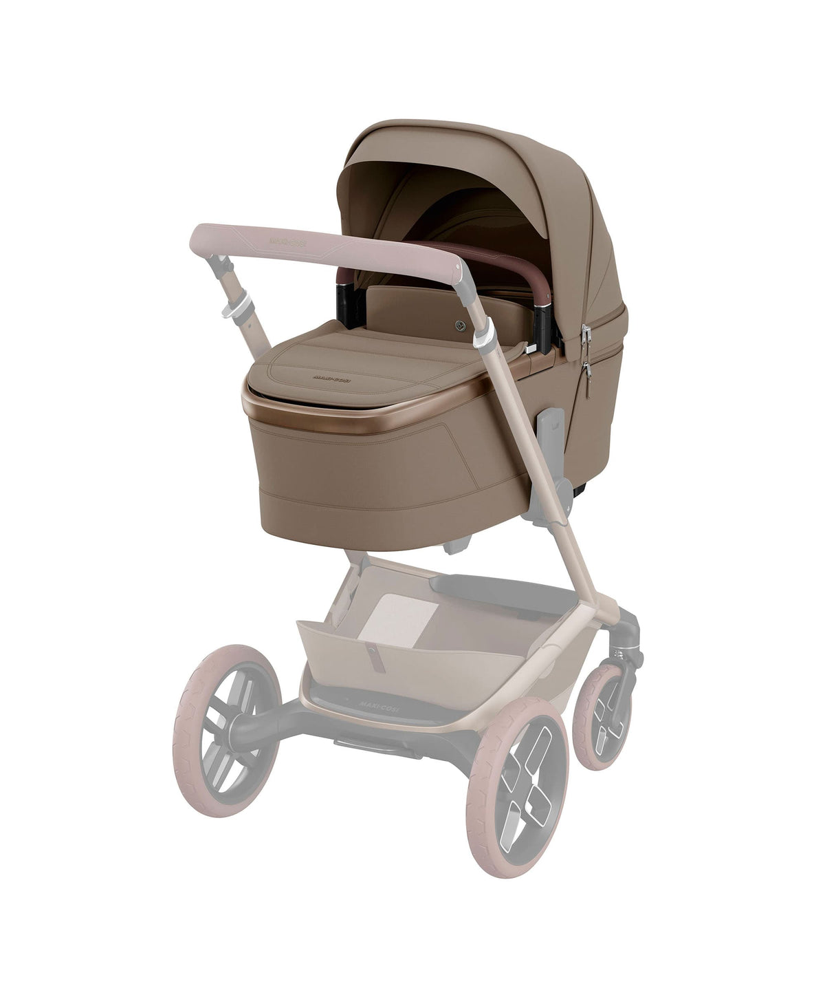 Maxi-Cosi Fame Pushchair & Carrycot with Coral Slide Pro Car Seat - Oak Truffle