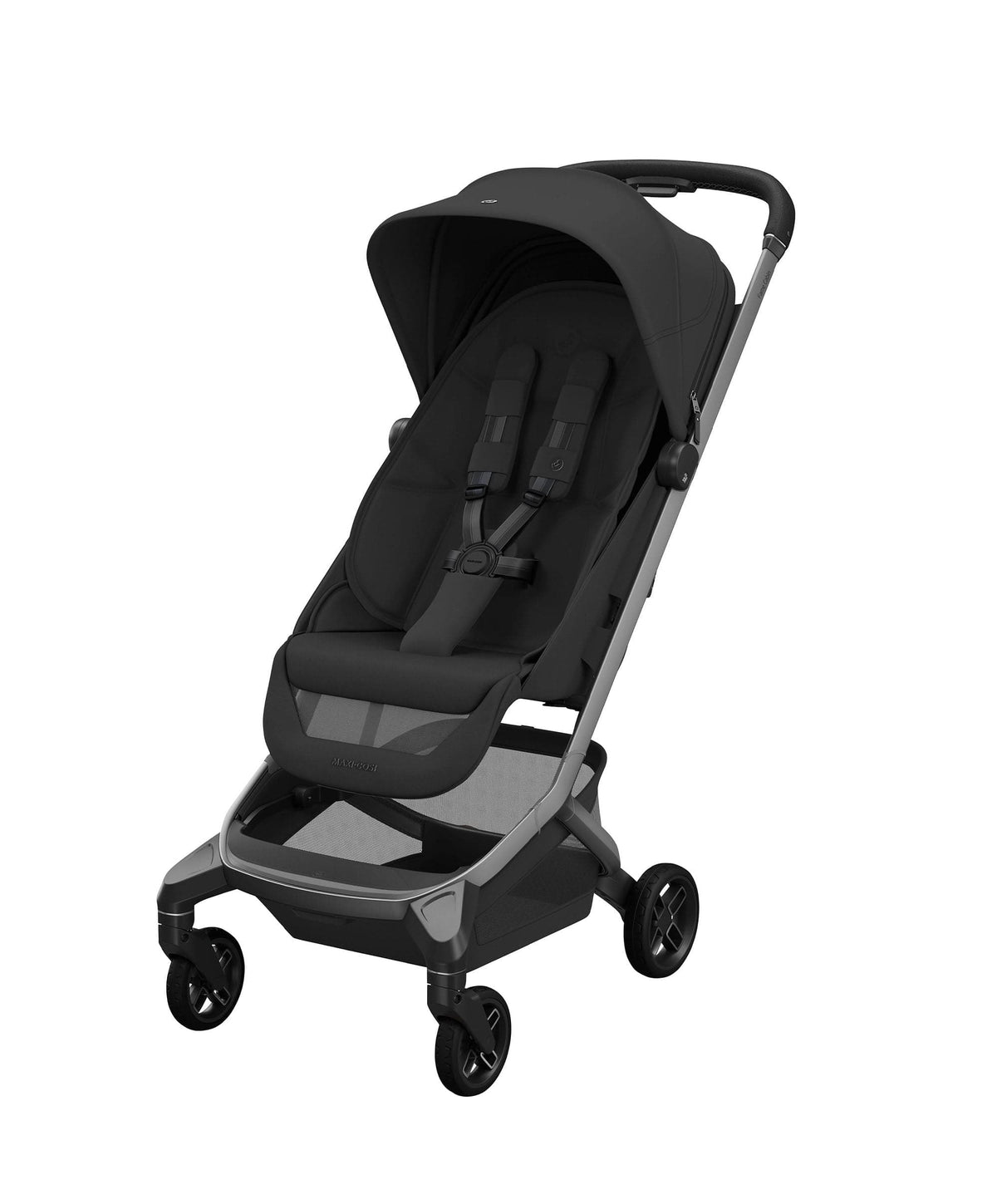 Maxi-Cosi Fame Cabin Pushchair Bundle with Maxi-Cosi Coral Slide Pro Car Seat & Base (5 Pieces) - Oynx Black