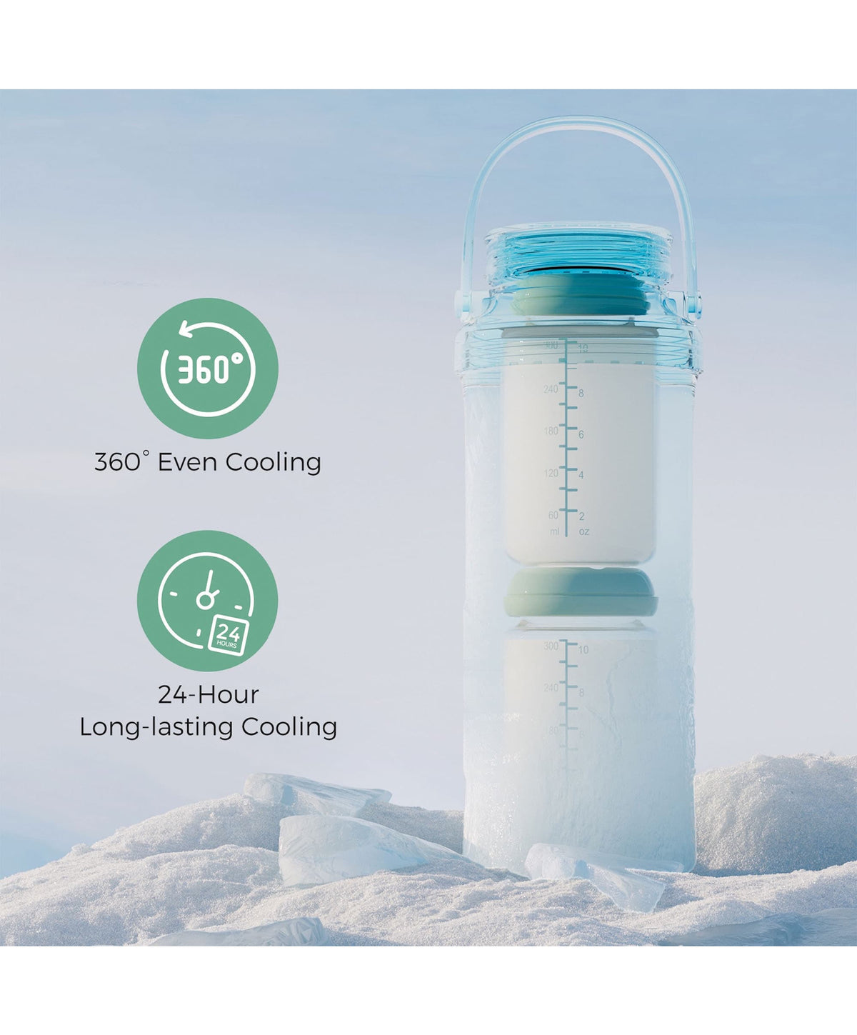 Momcozy Portable Breast Milk Cooler - Green