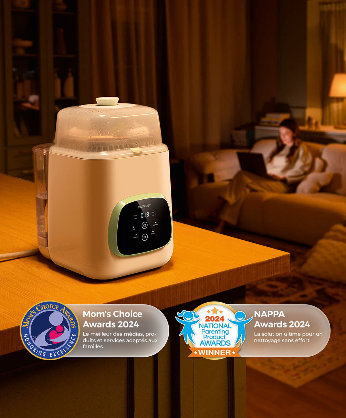 Momcozy KleanPal Pro Baby Bottle Washer - Sterilizer