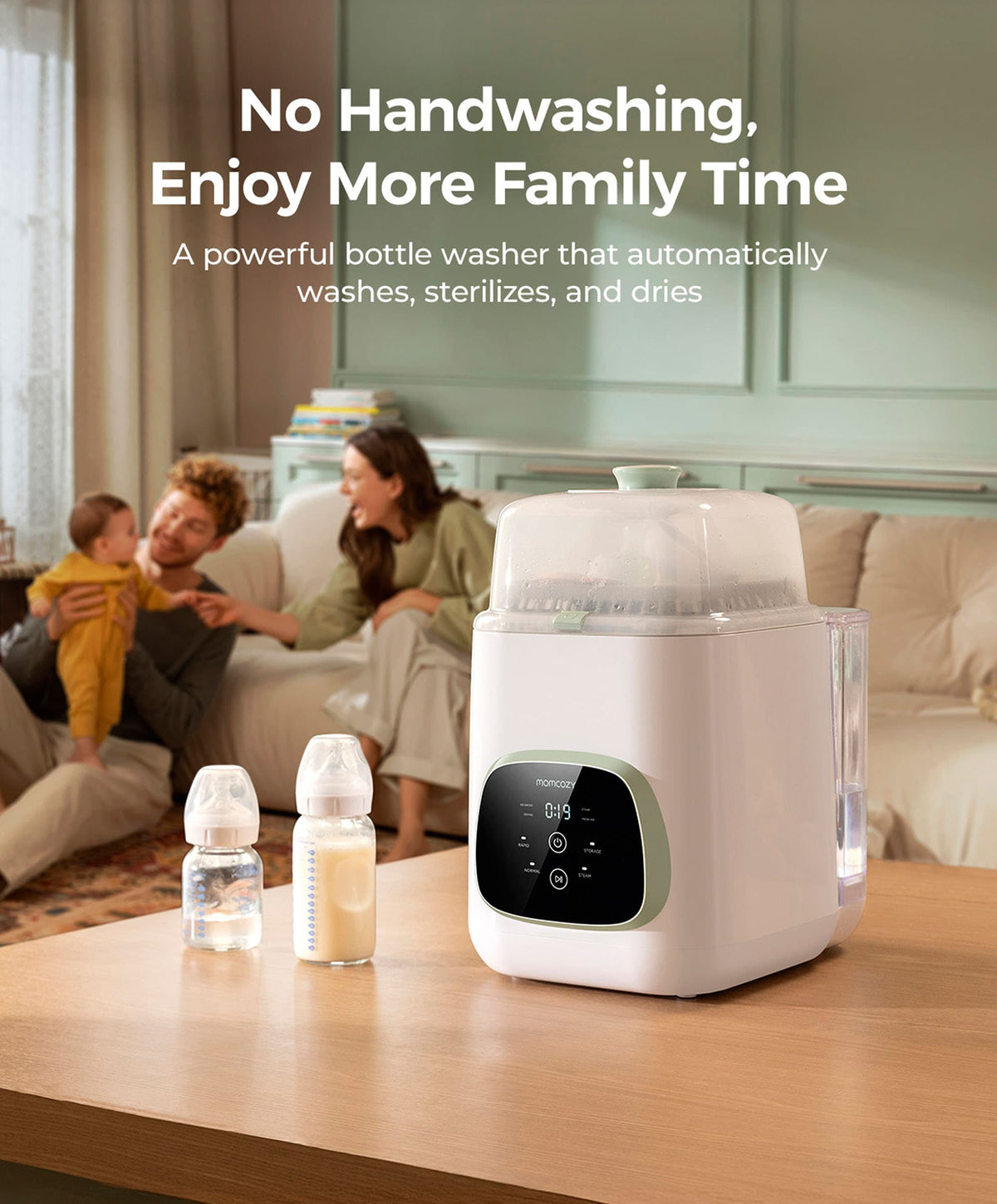 Momcozy KleanPal Pro Baby Bottle Washer - Sterilizer