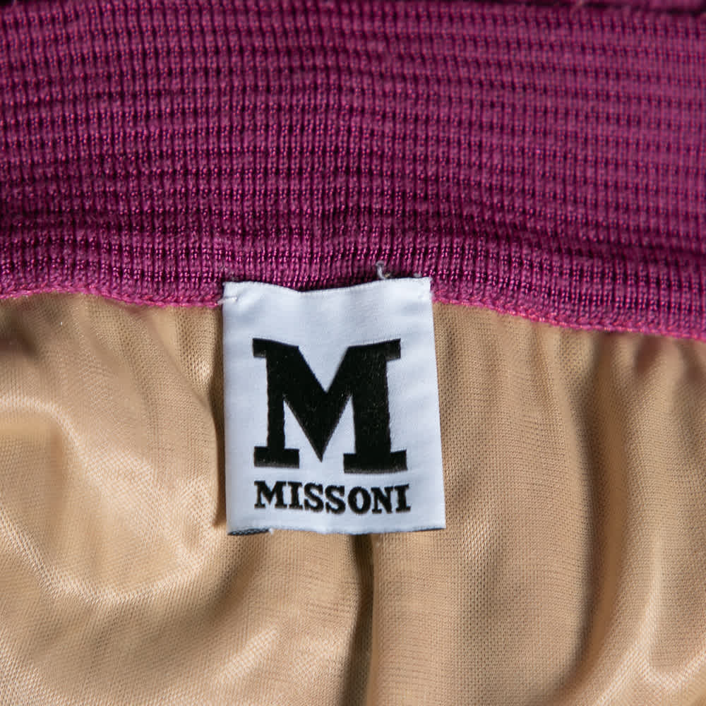M Missoni Purple Knit Maxi Skirt M