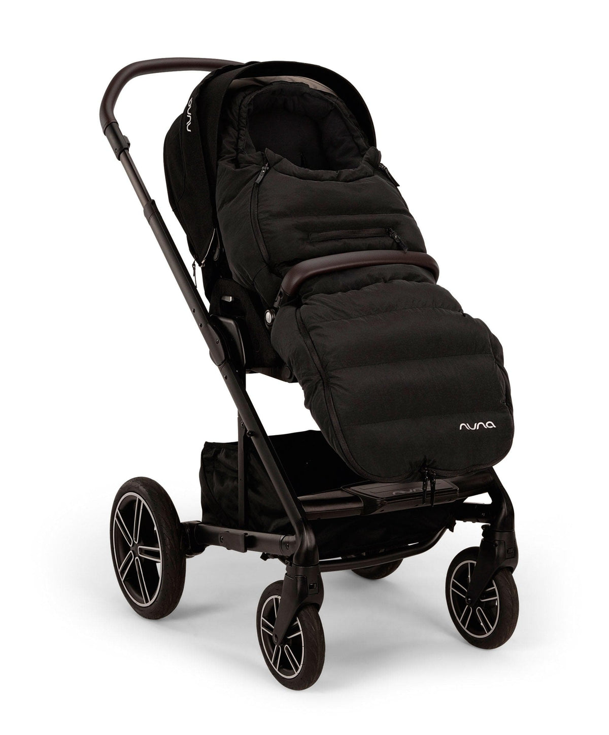 Nuna Winter Strolller Footmuff Set with Gloves & Bag - Caviar
