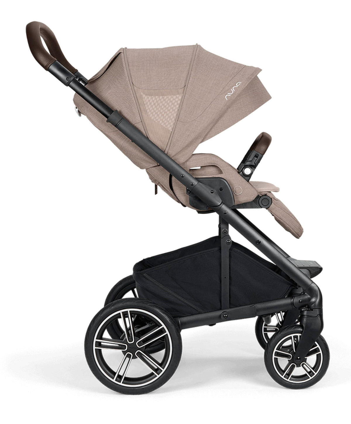 Nuna Mixx Next Pushchair Bundle With Carrycot Stand & Arra Flex Car Seat & Base - Chateau/Caviar