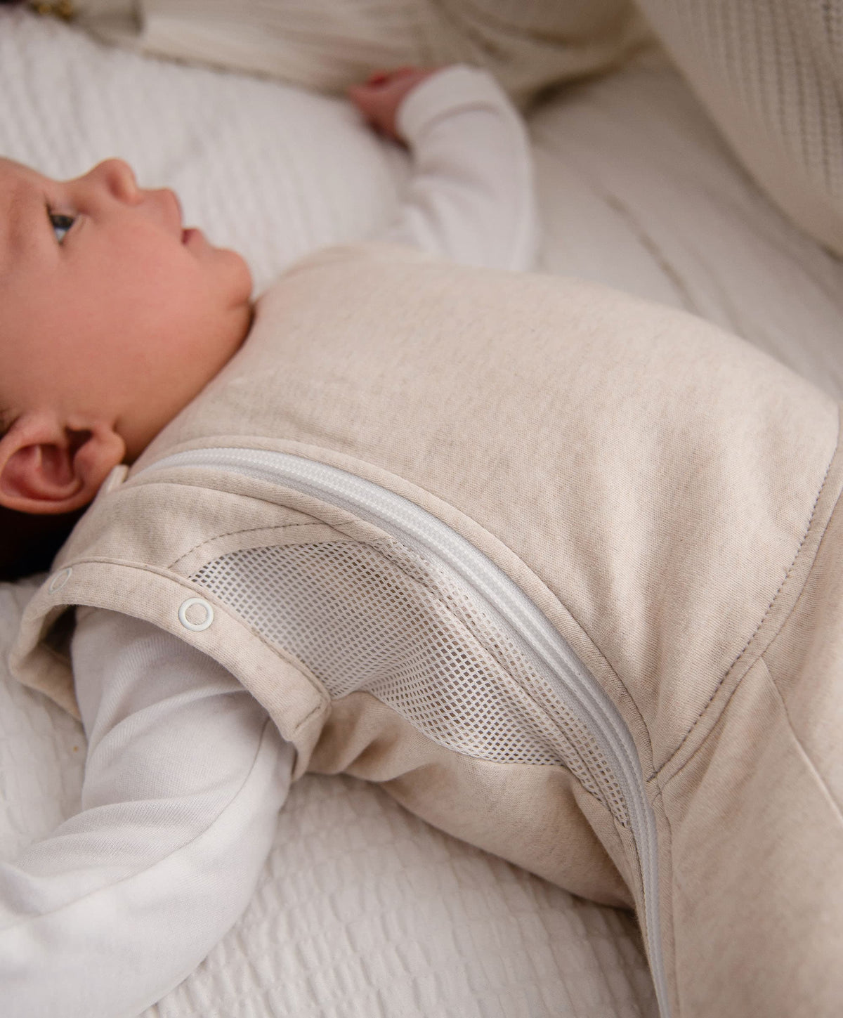 Purflo Swaddle to Sleep Bag 0-4 Months (2.5 Tog) - Sand