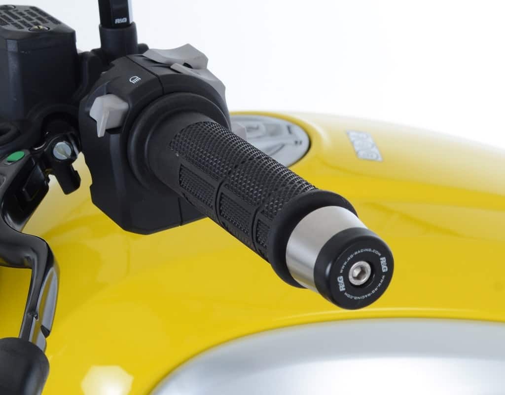 R&G Racing Bar End Sliders for Ducati Scrambler 1100 and KTM 690 SMCR