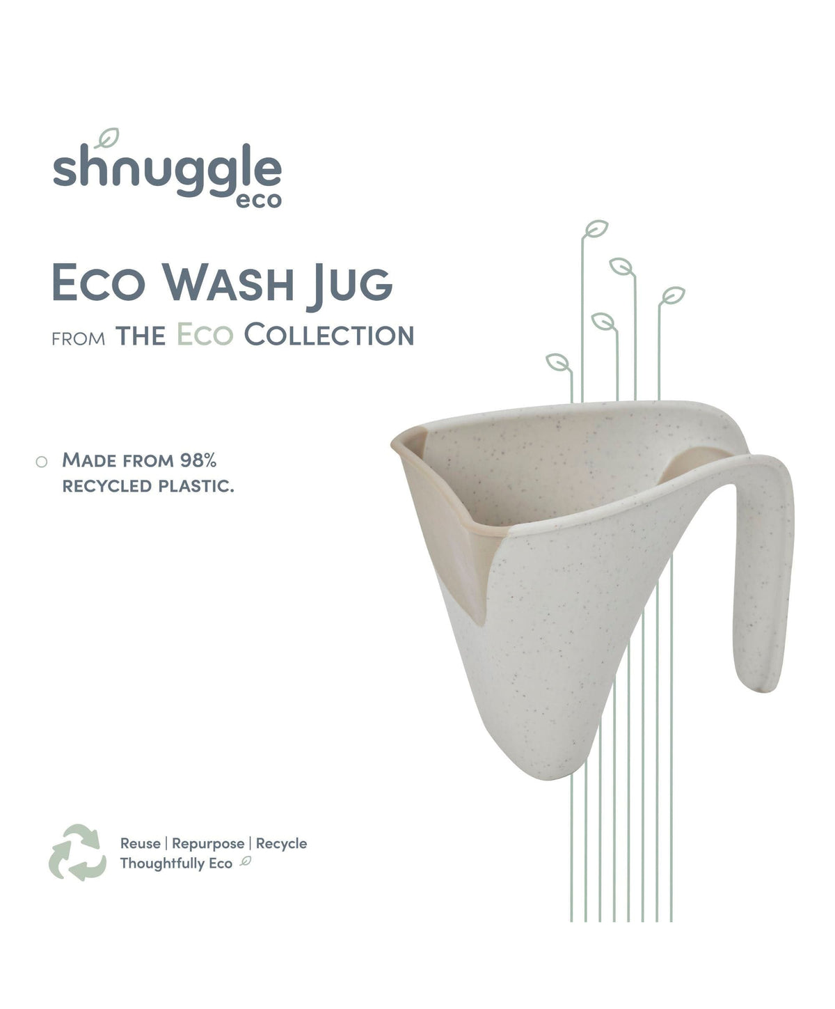 Shnuggle ECO Washy Rinsing Jug - Cookies & Cream