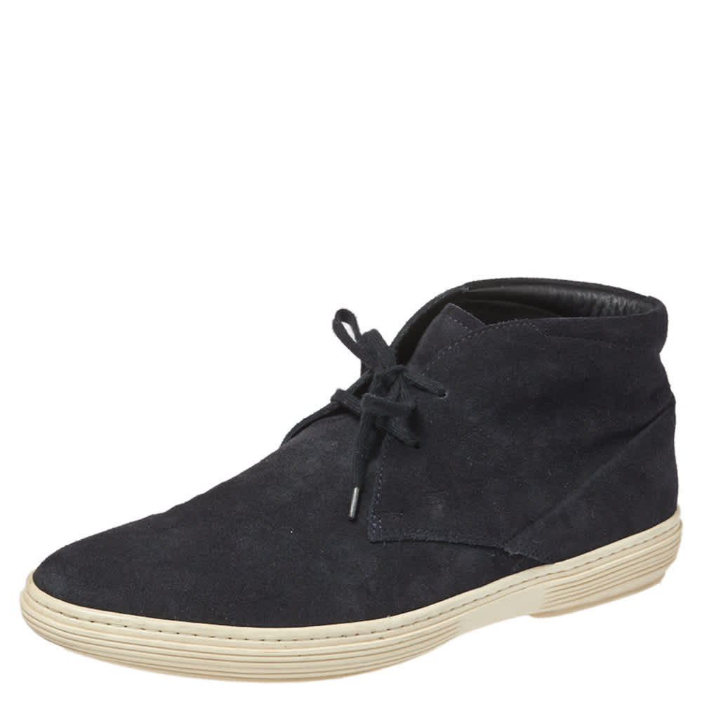 Tod's Black Suede Desert Ankle Boots Size 40