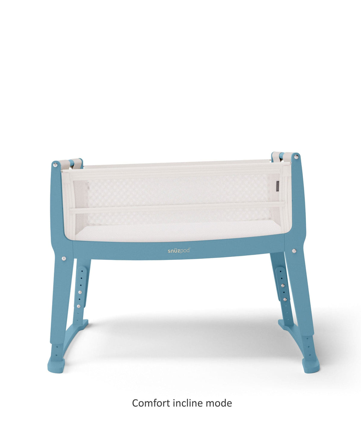 SnuzPod Studio Bedside Crib – Santorini Sky Blue