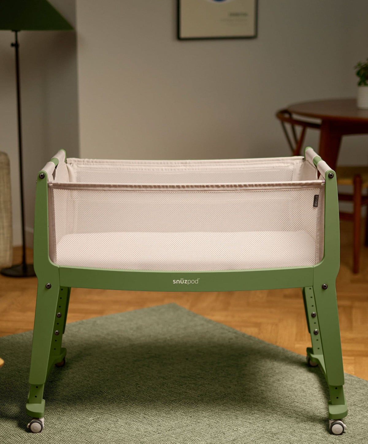 SnuzPod Studio Bedside Crib – Tokyo Matcha