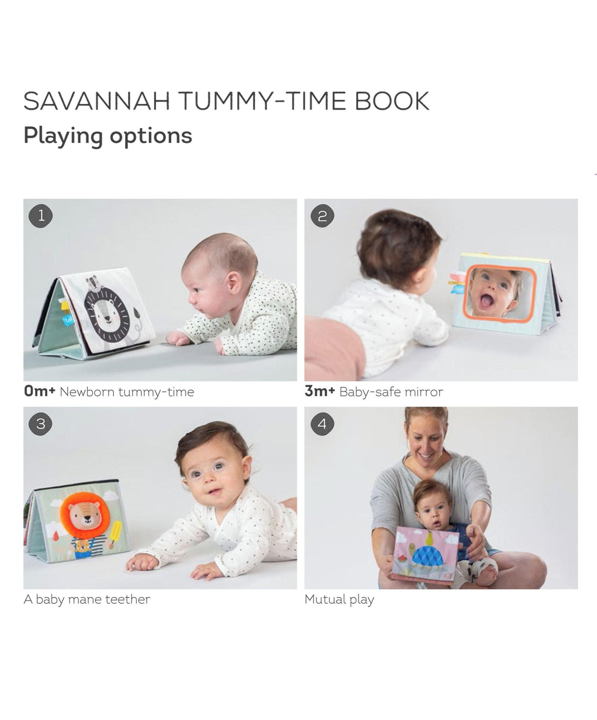 Taf Toys - Savannah Adventures Tummy Time Book