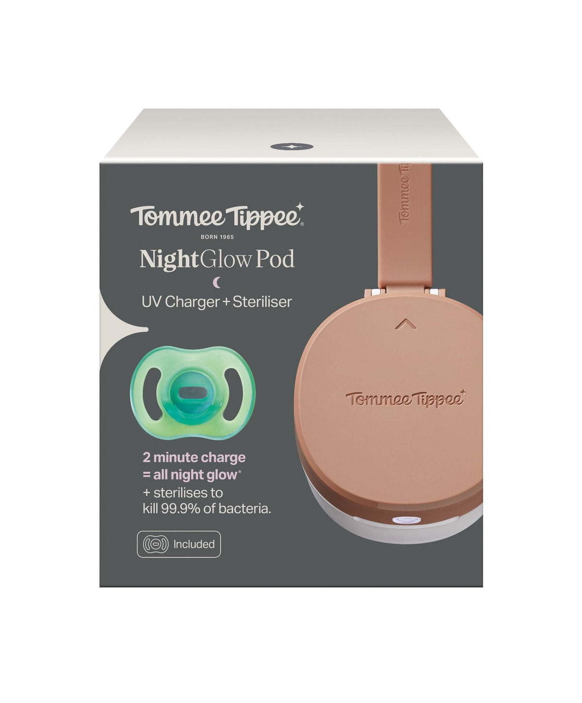 Tommee Tippee NightGlow Pod UV Soother Charger & Steriliser