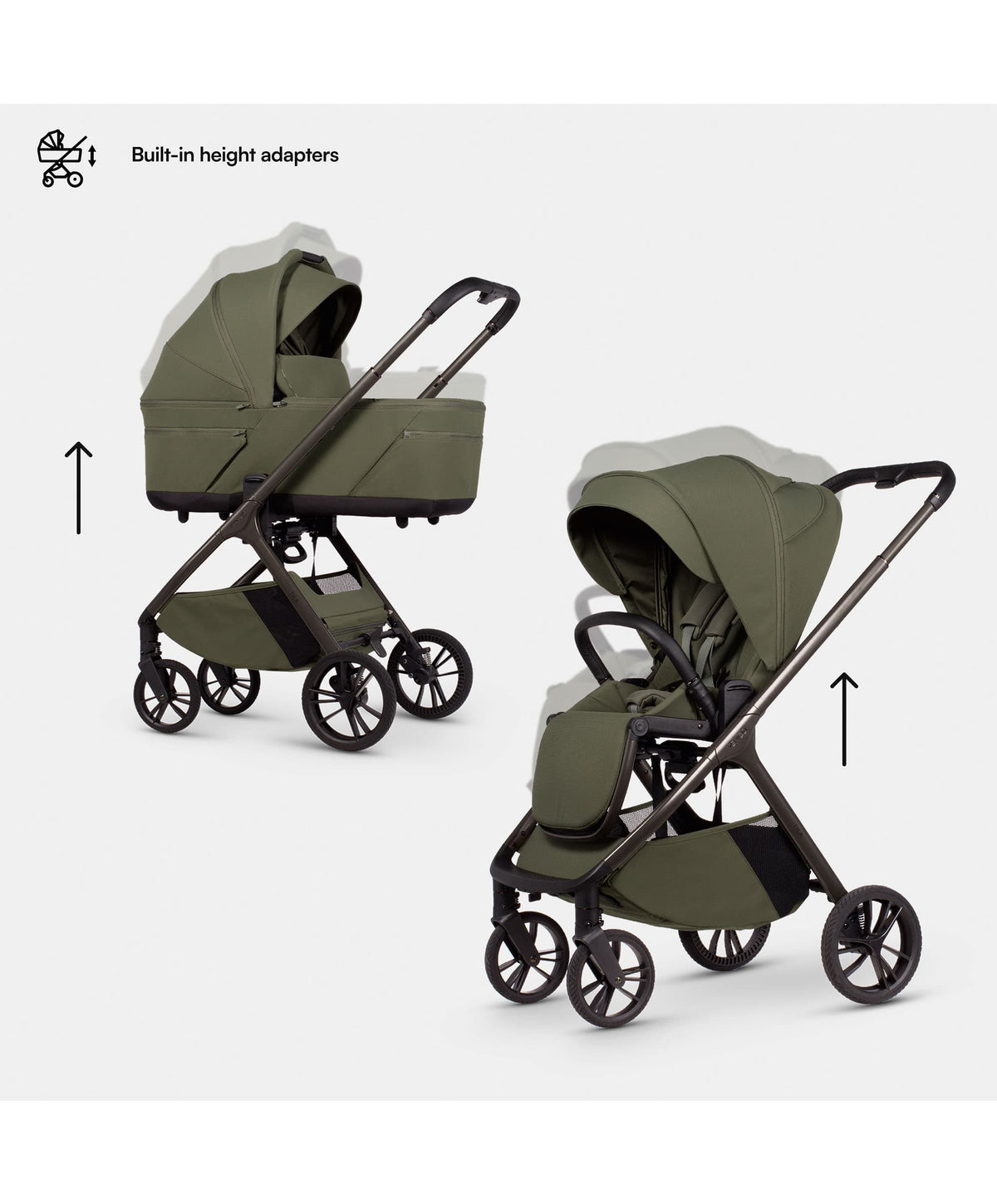 Venicci Tila Pushchair 4in1 Pushchair Bundle (13 piece) - Olive