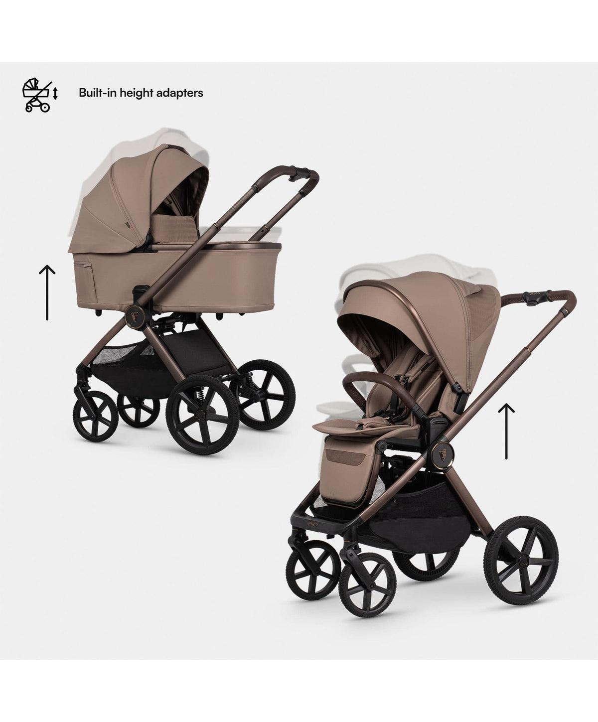Venicci Upline3 2in1 Essential Pushchair Bundle (11 Piece) - Sand