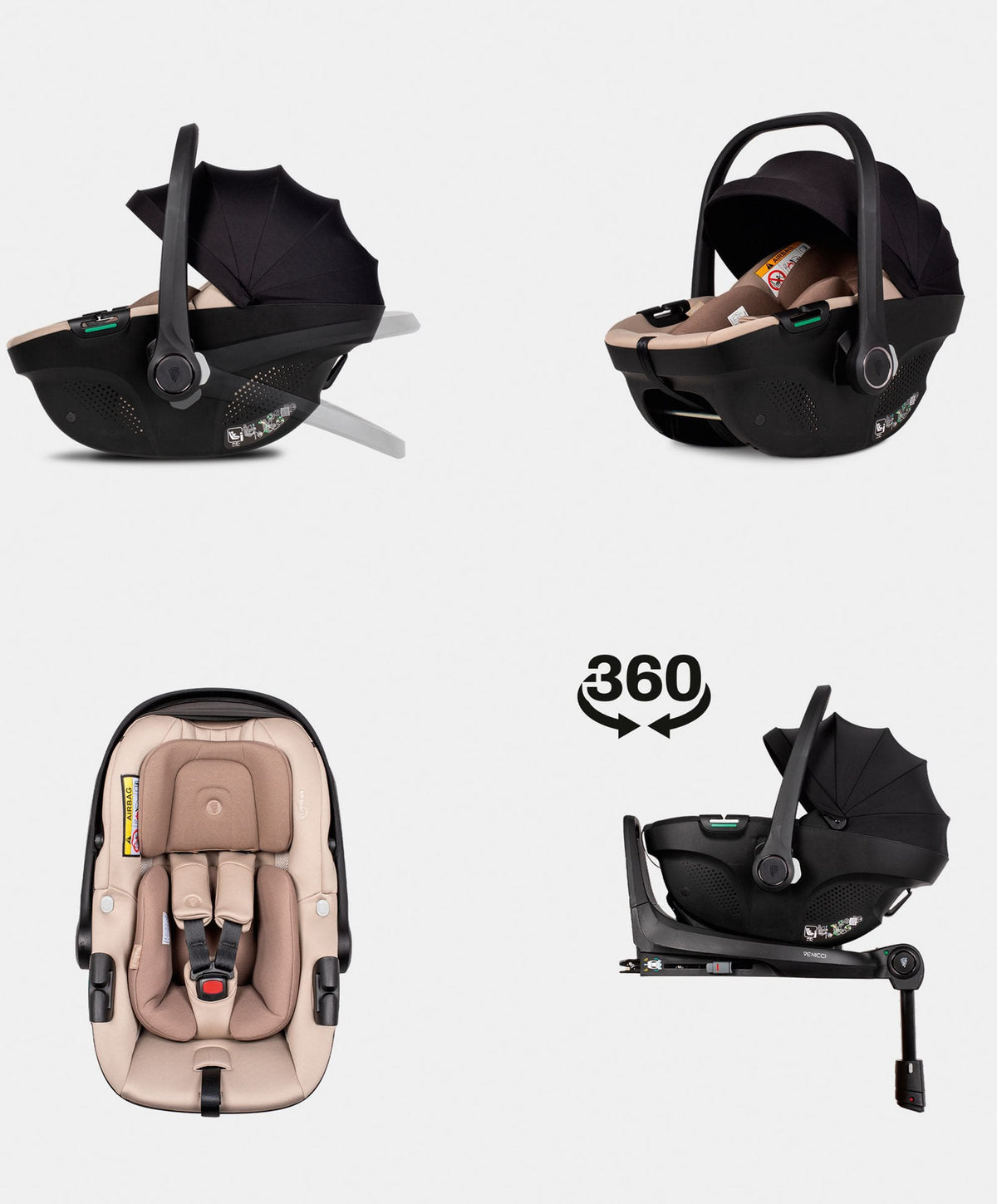 Venicci Upline3 4in1 Plus Ultimate Pushchair Bundle (16 Pieces) - Sand