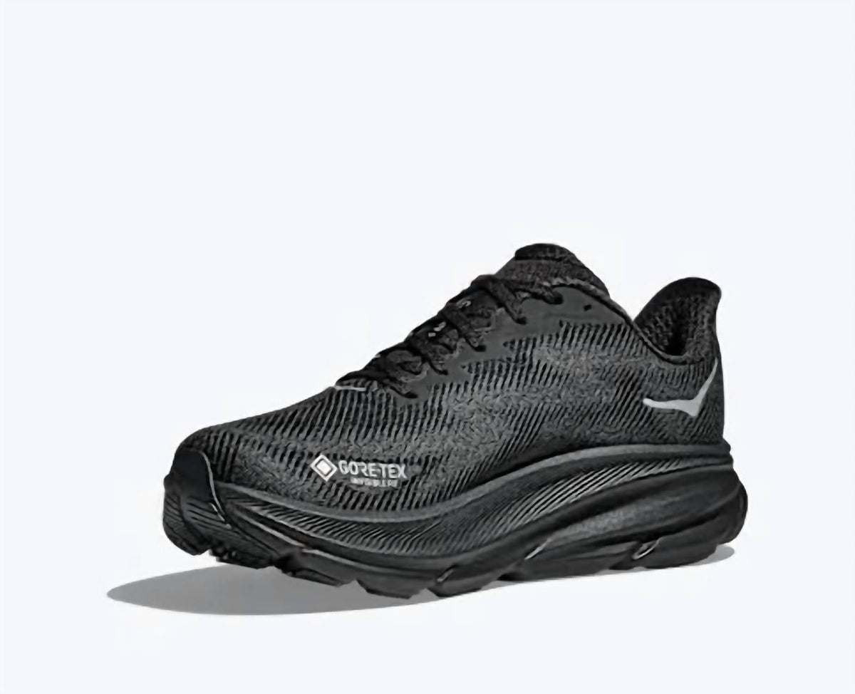 Women's Clifton 9 Gtx Running Shoes In Black