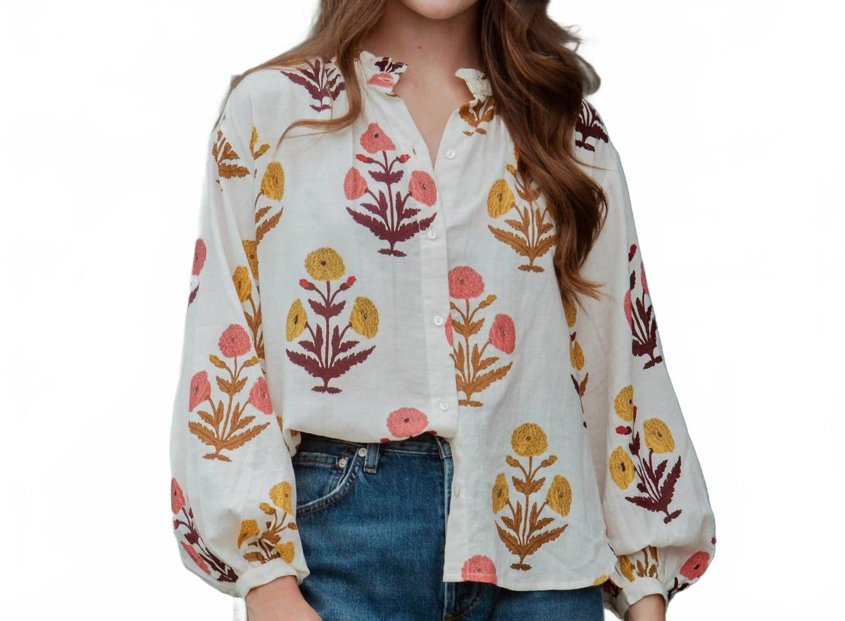 Josephine Top In Harvest Dandelion