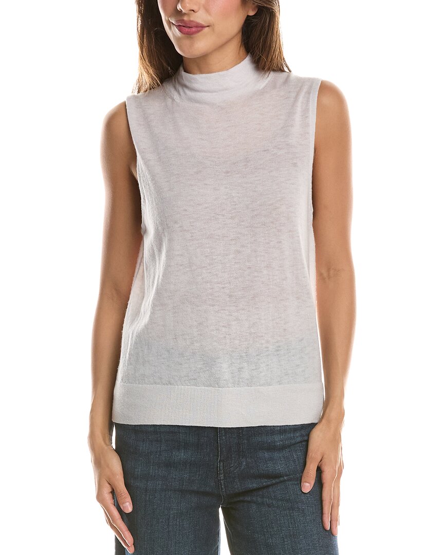 Vince Sleeveless Mock Neck Wool Sweater