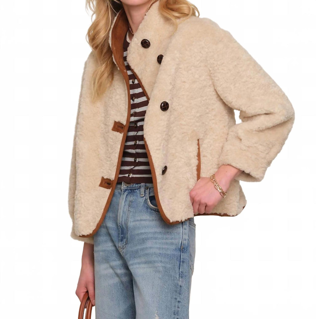 Plaza Jacket In Ecru