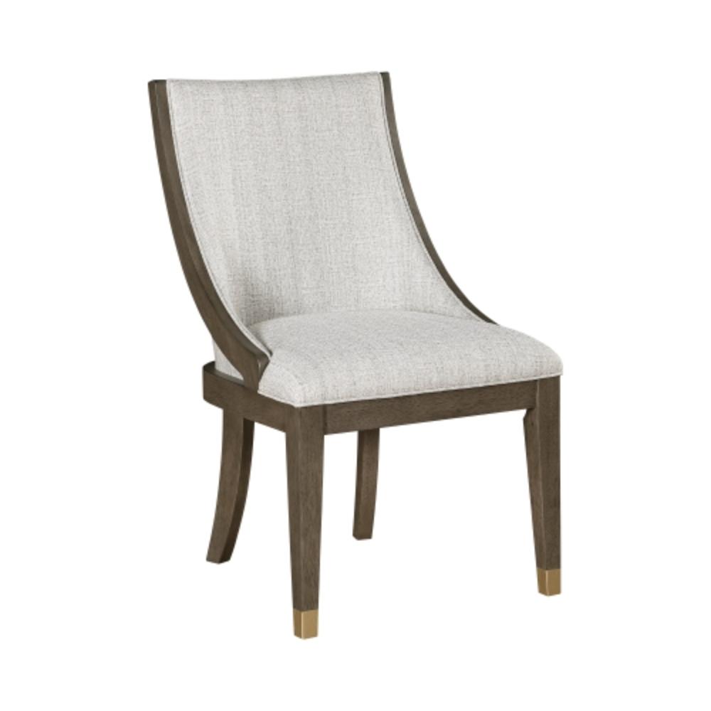 Contemporary Wooden Armchairs with Padded Backs