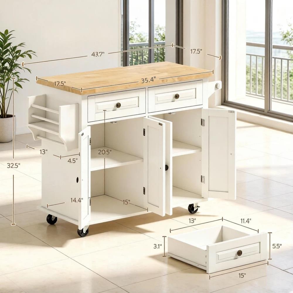 Modern Kitchen Storage Island with Functional Design