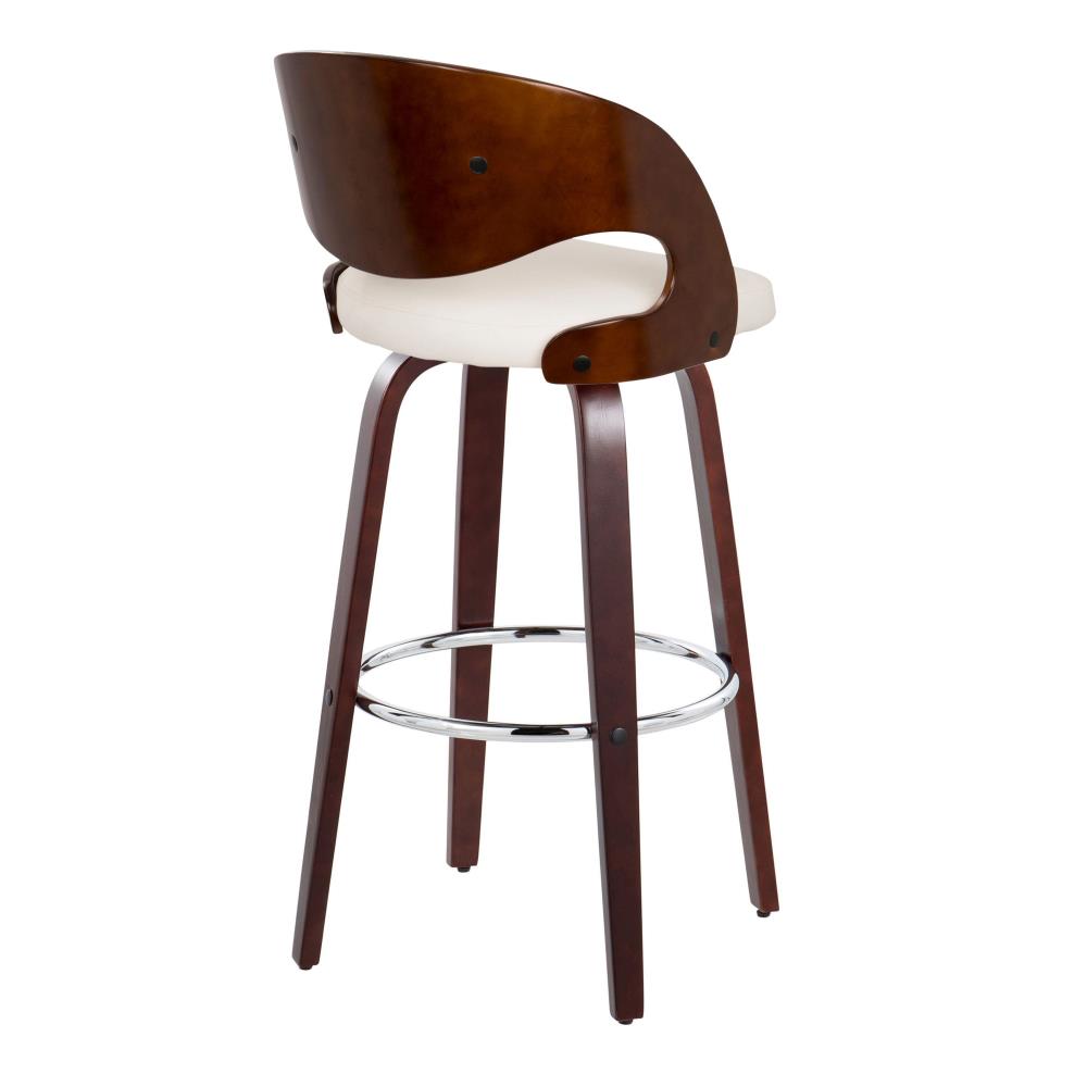 Mid-Century Bar Chairs with Upholstered Seats