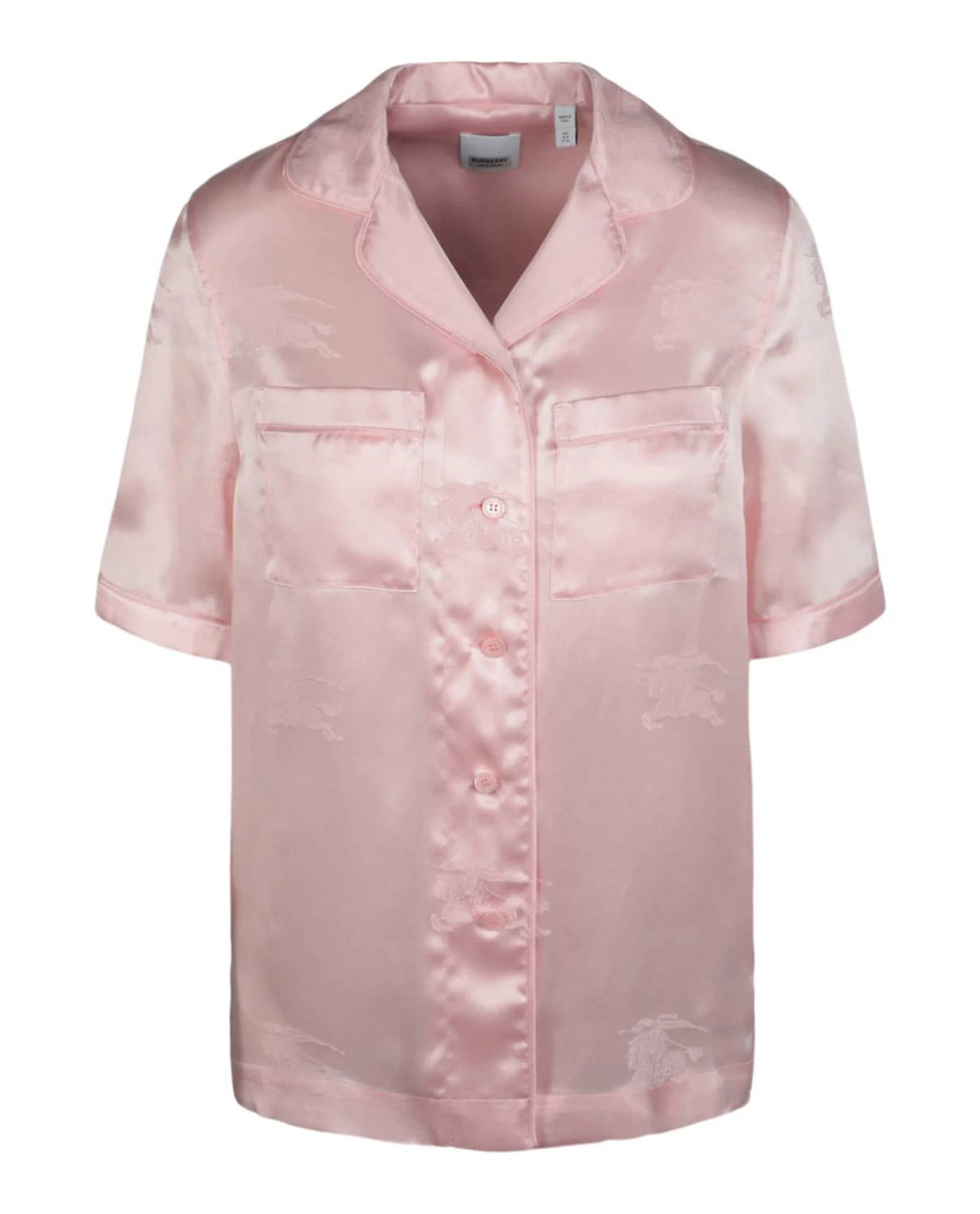 Women's Ekd Jacquard Silk Shirt In Light Pink