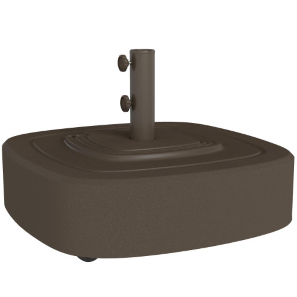 Rolling Outdoor Umbrella Stand with Weighted Support