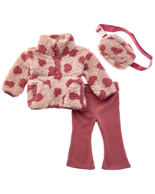 Rachel Zoe 3pc Sherpa Pant Set