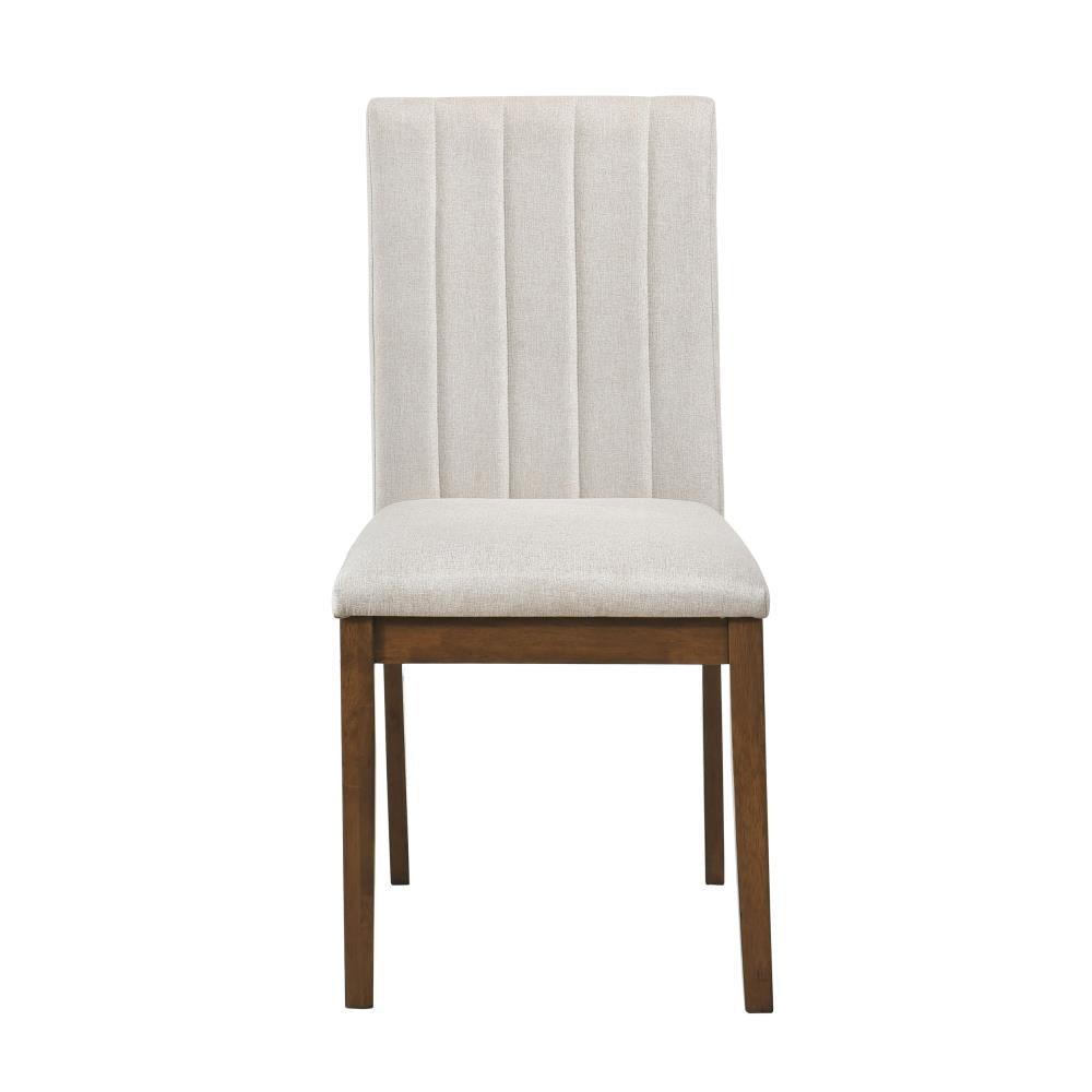 Contemporary Padded Chairs with Wooden Frames