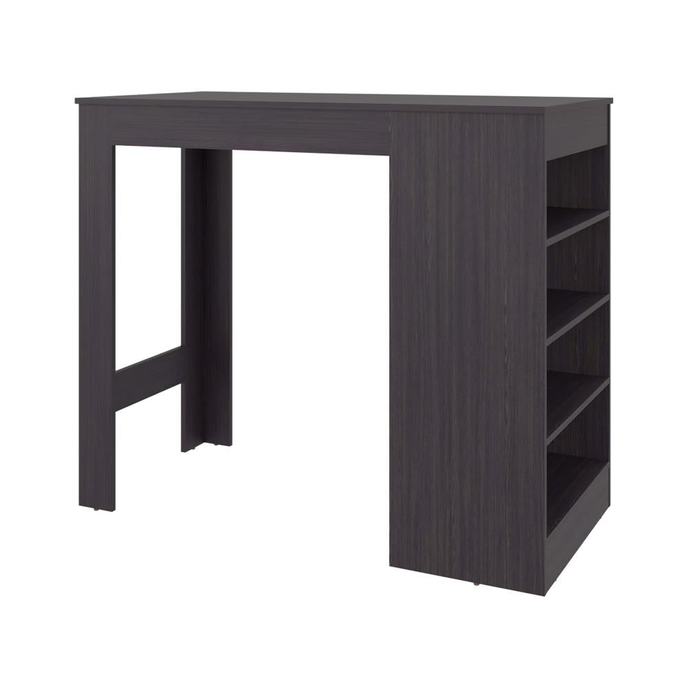 Modern Kitchen Storage Island with Wood Countertop