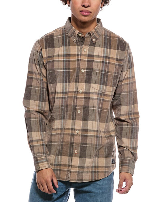 WEATHERPROOF VINTAGE Brocade Corduroy Plaid Shirt