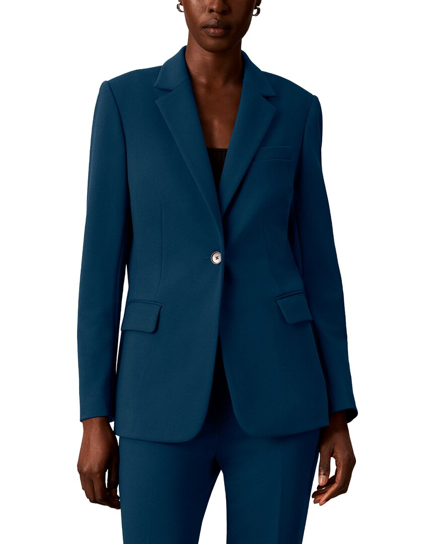 Calvin Klein Petite One Button Notch Collar Jacket