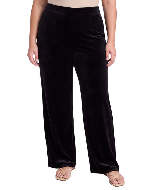 Anne Klein Plus High Rise Wide Leg Pant