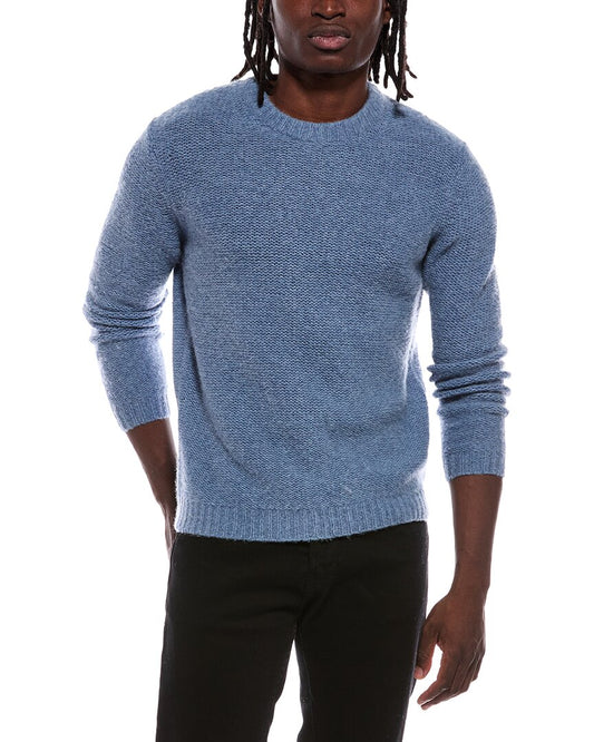 Autumn Cashmere Purl Stitch Cashmere & Wool-Blend Crewneck Sweater